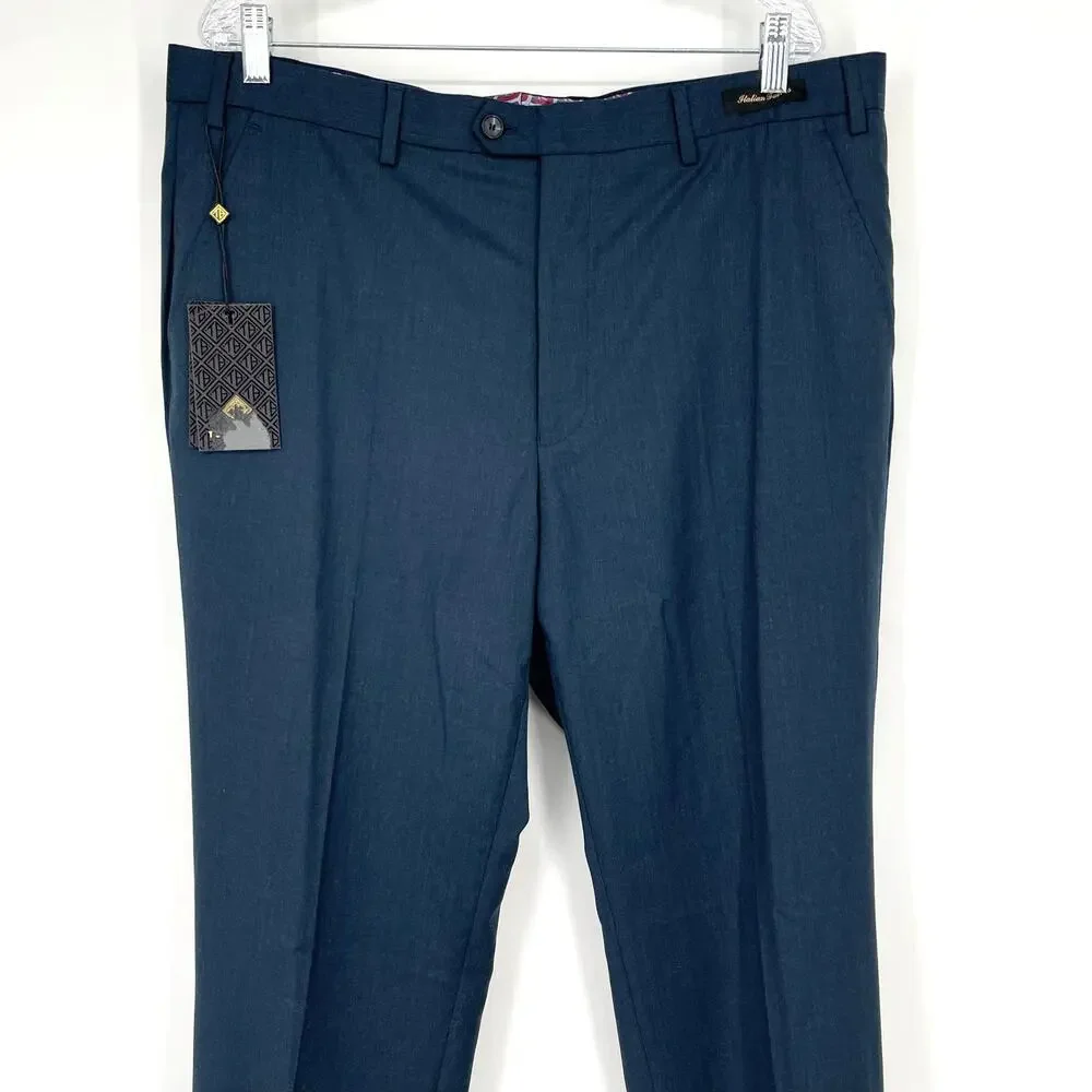 Ted Baker London‎ Debonair Plain Suit Trousers Teal Blue Men's 38L NWT